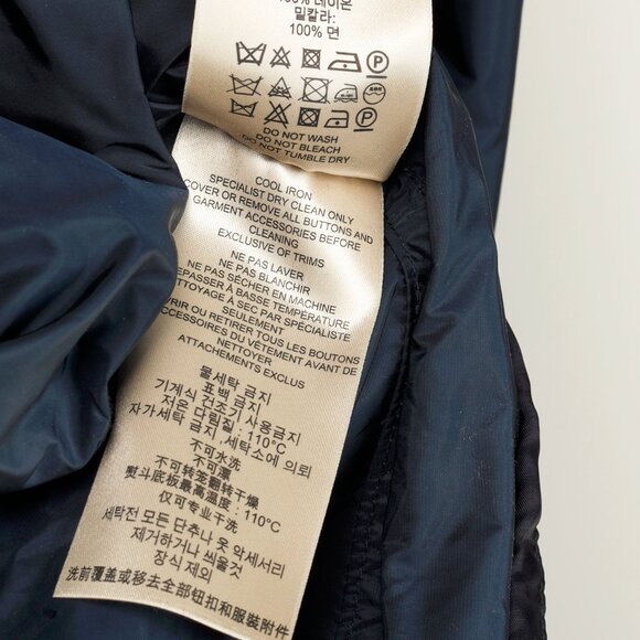 Burberry Brit Navy Double-Breasted Belted Short Rain Coat - Picture 12 of 13